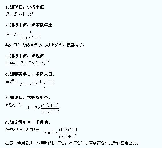 一級(jí)建造師工程經(jīng)濟(jì)利息公式