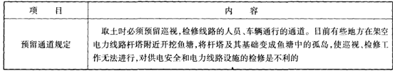 架空電力線路保護(hù)區(qū)內(nèi)取土規(guī)定