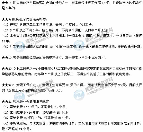 2015二建法規(guī)數(shù)字考點(diǎn)第四章：建設(shè)工程合同和勞動合同法律制度