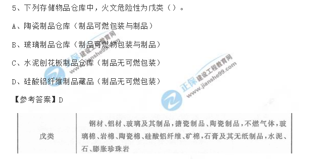 2018一級消防工程師《消防安全技術(shù)實務(wù)》試題第5題