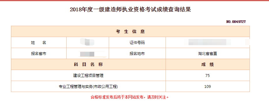 2018年一建成績(jī) 大家曬起來(lái) 