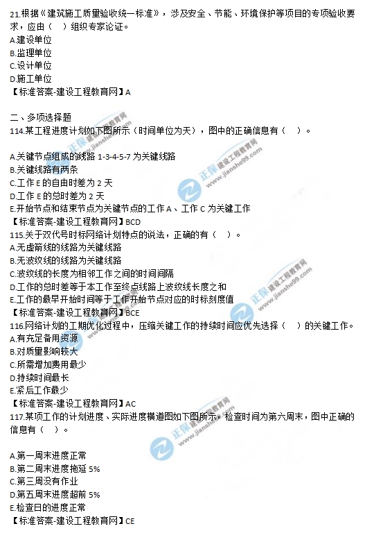 2019監(jiān)理工程師《建設(shè)工程質(zhì)量、投資、進度控制》試題及答案