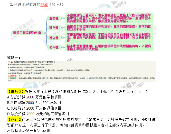 2019年《建設(shè)工程監(jiān)理基本理論與相關(guān)法規(guī)》考后點(diǎn)評(píng)