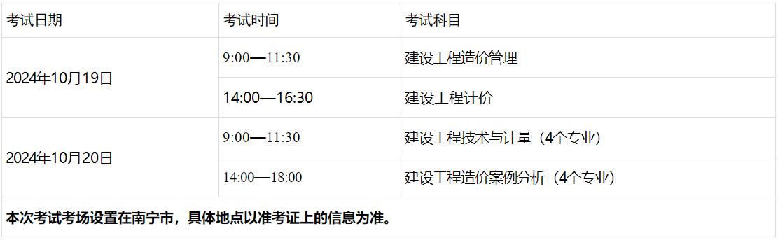 考試時(shí)間、科目及考場(chǎng)設(shè)置 ?